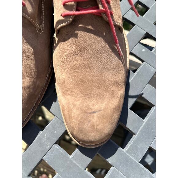 Cole Haan Men’s Suede Oxford Shoes Nike Air Sole Brown Lace Up Size 9.5 M